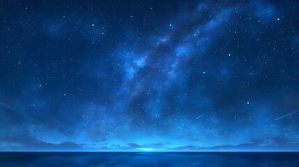Starry Night Over the Ocean.
