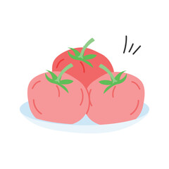 Well designed icon of tomatoes in modern style, healthy and organic food