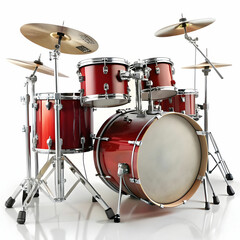 Obraz premium A drum set displayed against a white background