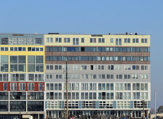Amsterdam Silodam Modern Building Detail, Netherlands