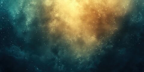 Naklejka premium Vibrant Cosmic Cloud with Stars and Light Effects