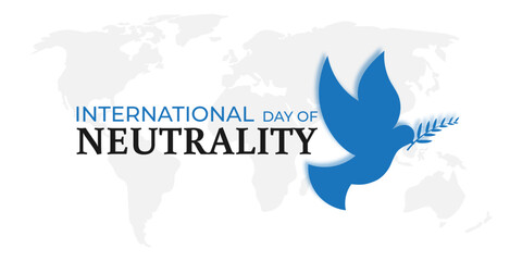 Vector illustration of International Day of Neutrality social media template
