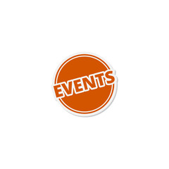 Events icon isolated on transparent background