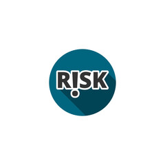 Exclamation Risk sign icon isolated on transparent background
