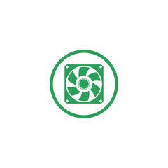 Computer cooler icon isolated on transparent background