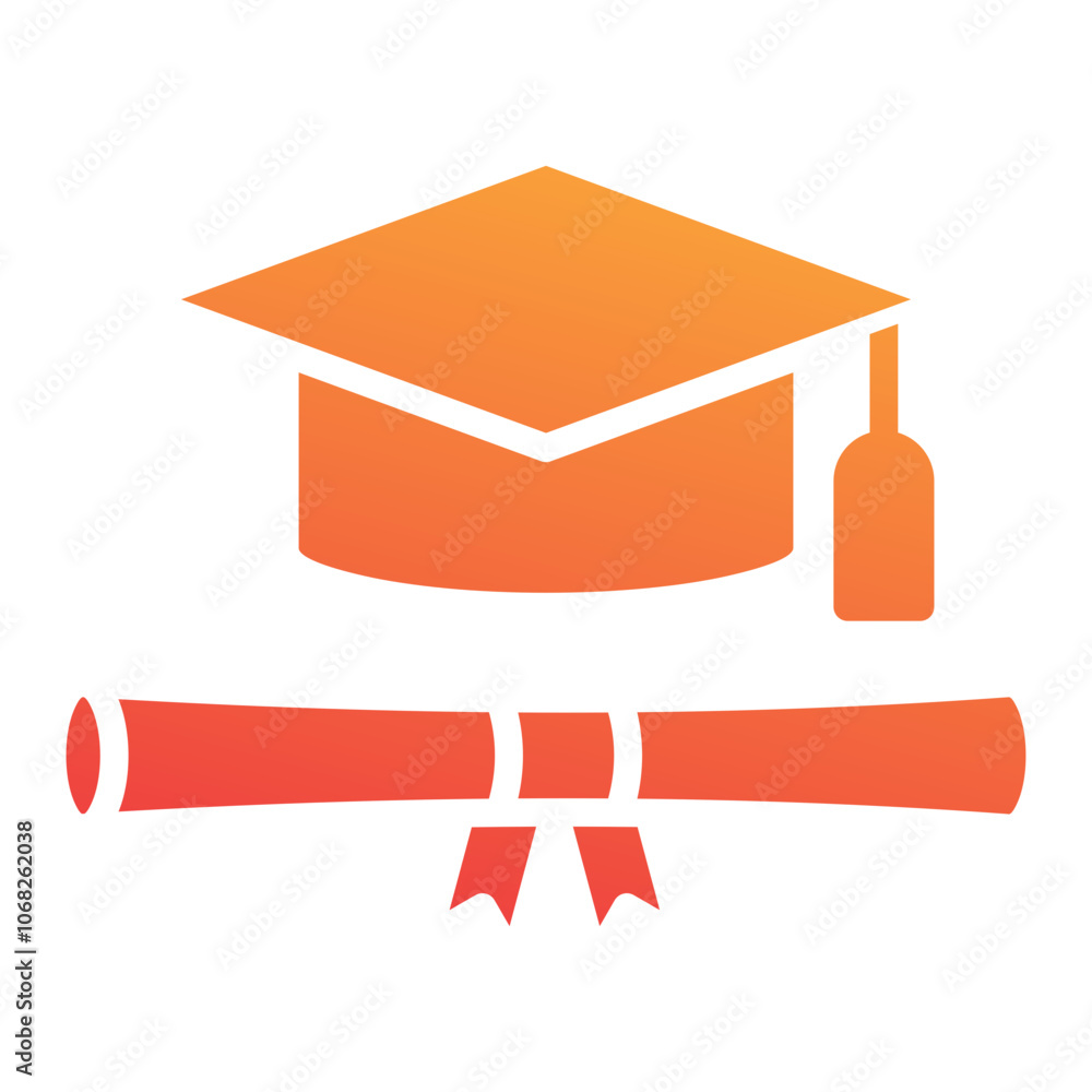 Wall mural Graduation Icon