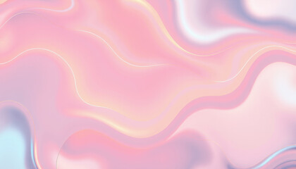 Obraz premium soft, fluid background in pastel colors, featuring gentle waves and smooth gradients that evoke sense of calm and tranquility