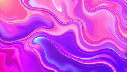 Obraz premium vibrant abstract background featuring fluid colors in shades of pink, purple, and blue, creating dynamic and energetic visual effect