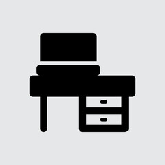 Desk Computer and Hardware Icons