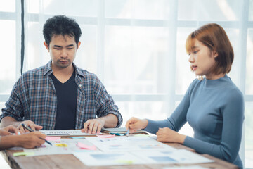 Fototapeta premium Team Brainstorming Session 