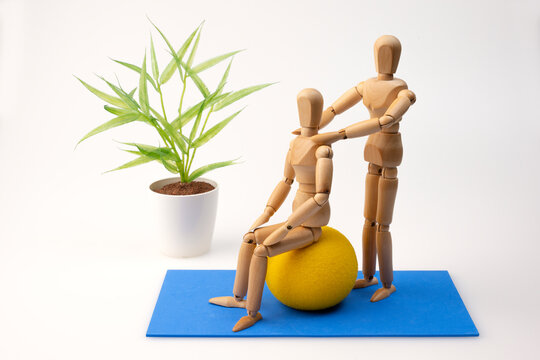 Gymnastikball, R&uuml;ckenschule, Physiotherapie