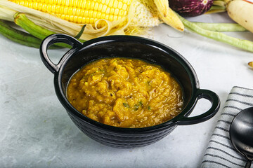 Vegan cuisine - Indian soup daal