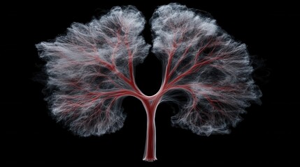 Obraz premium Explore the intricate beauty of a fractal tree structure in abstract art