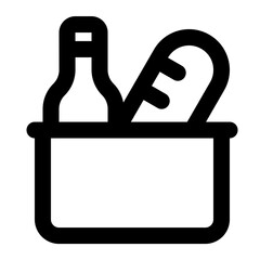 grocery icon for illustration