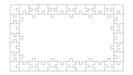 連結したジグソーパズルのピース