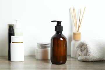 Personal hygiene products on the table