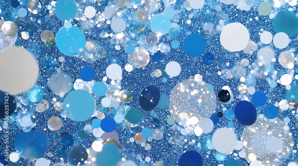 Poster a stunning abstract background filled with sparkling glitter and shimmering bokeh lights