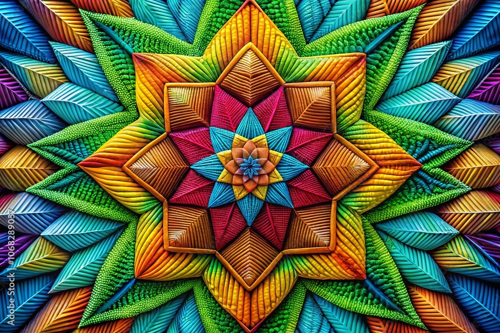 Aufkleber captivating macro photography of intricate geometric line patterns in nature and design, showcasing 