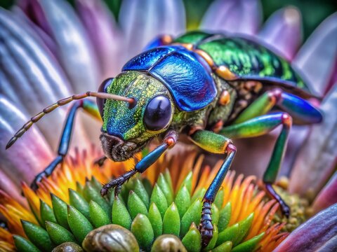 Captivating Macro Photography of Consuel: Intricate Details and Vibrant Colors Showcasing Nature's Beauty in Every Tiny Element, Perfect for Nature Lovers and Photography Enthusiasts