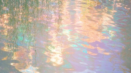 Enchanted Twilight Forest: Tranquil Pond with Weeping Willows and Pastel Sky Reflections - Ultra-Detailed Nature Scene
