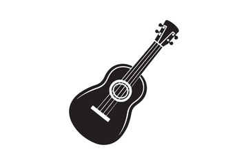 Ukulele Silhouette vector illustration, Ukulele Silhouette 