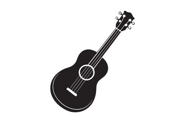 Ukulele Silhouette vector illustration, Ukulele Silhouette 