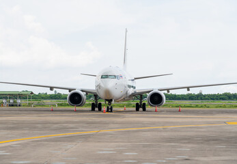 This plane on parking at airport
