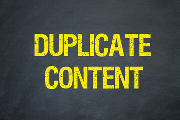 Duplicate Content	