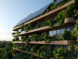 Solar Panels and Lots of Greenery on a Balcony | Sustainable Energy, Eco-Friendly Home, Green Balcony Design, Urban Gardening, Solar Power, Environmental Living