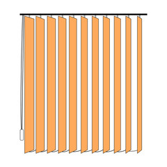 Vertical blinds vector icons