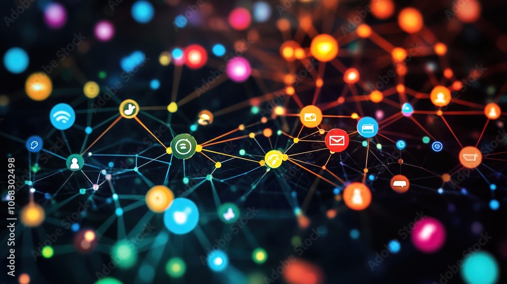 Aufkleber online digital networking through interconnected social platforms