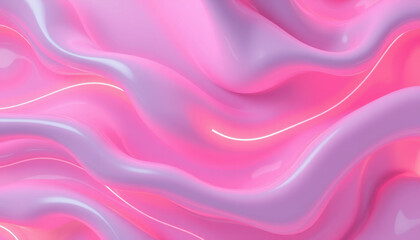 Fototapeta premium vibrant, fluid background featuring soft pink and purple waves, creating dynamic and modern aesthetic. Ideal for design projects