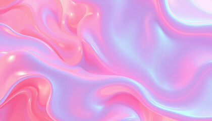 Obraz premium smooth, flowing background with fluid colors in shades of pink and purple, creating dreamy and vibrant atmosphere. Ideal for various design projects