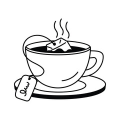 Warm cup of tea, ideal for relaxation and warmth