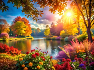 Captivating Wild Landscapes: A Daytime Bokeh Bliss with Nature's Colors and Soft Focus Effects in the Wilderness for a Serene Outdoor Experience