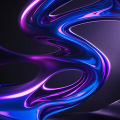 3d glow fluid background