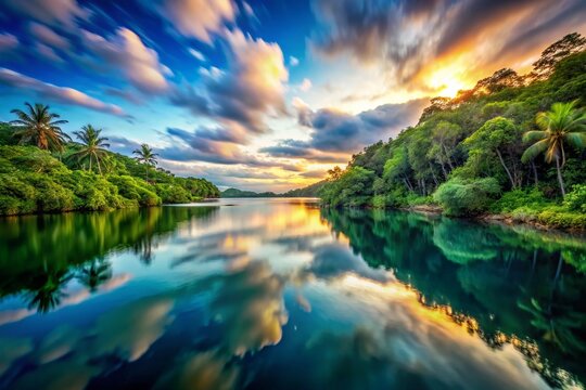 Capturing the Essence of World Ozone Day: Long Exposure Photography Showcasing the Beauty of Nature and the Urgency of Protecting the Ozone Layer for Future Generations
