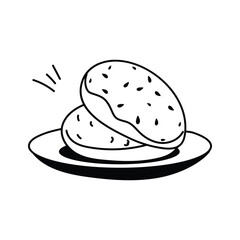 Classic burger bun, perfect for holding juicy burger patties