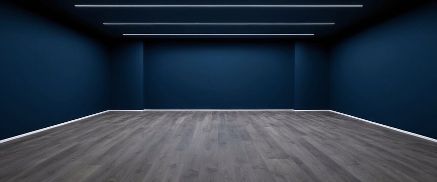 empty room with wooden floor