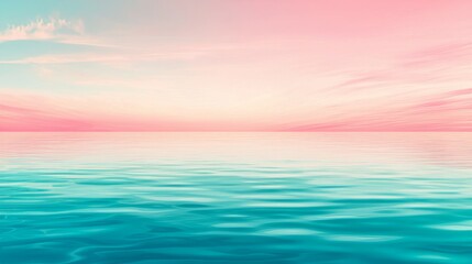 Serene ocean view with a pastel sky at sunset, evoking tranquility.