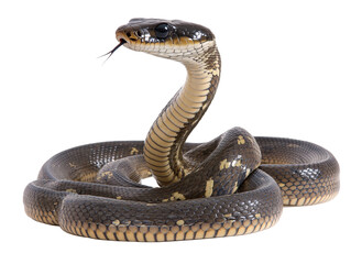 Naklejka premium a snake with its mouth open