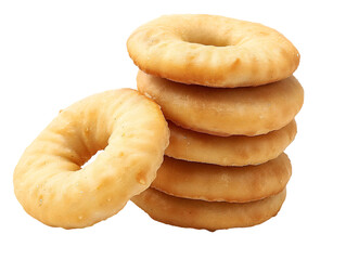 a stack of donuts