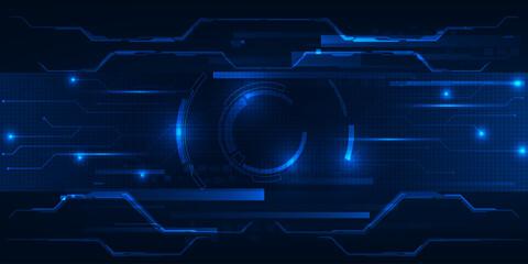 Futuristic frame,screen,panels,border and windows for head up display or dashboard control and technology background.Future sci fi tech style design concepts.Vector illustrations.