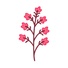 coral bells flower vector icon, vector flower illustration, flower icon - simple vector illustration of a coral bells flower, ideal for floral designs, botanical art, and nature-themed projects..