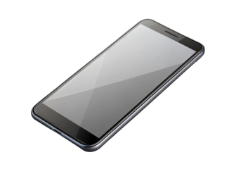 smartphone on a transparent background.