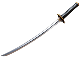 Katana on a transparent background.