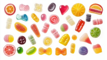 Colorful Assortment of Candy and Gummies