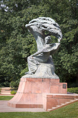 Fototapeta premium Chopin Monument at Lazienki Royal Gardens, Warsaw, Poland