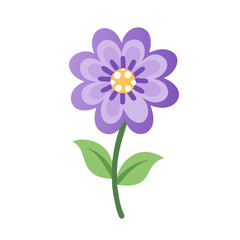 lilac flower vector icon, vector flower illustration, flower icon - simple vector illustration of a lilac flower, ideal for floral designs, botanical art, and nature-themed projects..