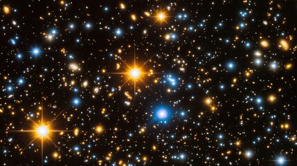 Stunning Night Sky with Distant Stars and Galaxies